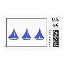 Sailboats Custom Postage