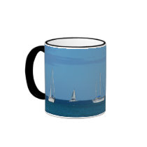 Sailboats in the Bay Mug by mlewallpapers Sailboats in the Bay Mug