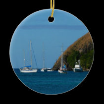 Sailboats in the Bay Ornament ornaments