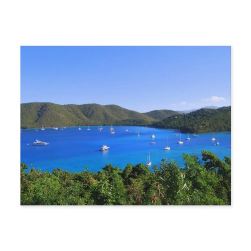 Sailboats, Maho Bay, St. John, U.S.V.I. Postcard postcard