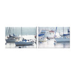 Sailboats & Pelicans Stretched Print canvas prints