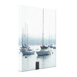 Sailboats & Pelicans Wrapped Canvas canvas prints