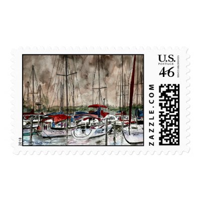 sailboats sailing sail boat marine postage stamps