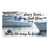 Sailboats Seek Jesus Card business cards by farmer77 Sailboats Seek Jesus Card business cards