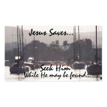 Sailboats Seek Jesus Card business cards by farmer77 Sailboats Seek Jesus Card business cards