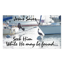 Sailboats Seek Jesus Card business cards by farmer77 Sailboats Seek Jesus Card business cards