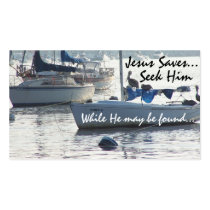Sailboats Seek Jesus Card business cards by farmer77 Sailboats Seek Jesus Card business cards
