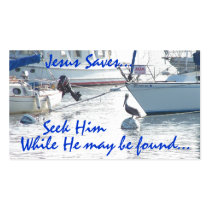 Sailboats Seek Jesus Card business cards by farmer77 Sailboats Seek Jesus Card business cards