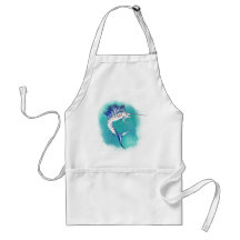 Sailfish in Watercolor Aprons