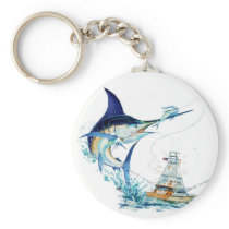 Sailfish Takes the Bait Key Chain
