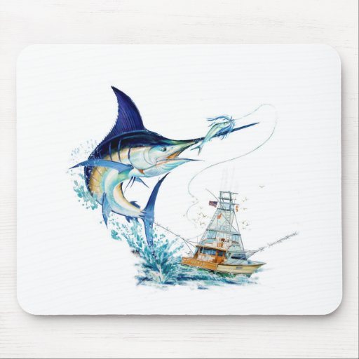 Sailfish Takes the Bait Mouse Mat