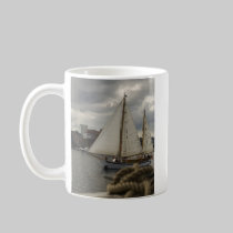 Sailing Across The Harbour Mug mugs
