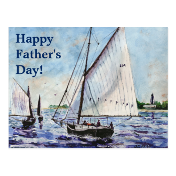 Sailing Along Fine Art Sailboats Watercolor Postcards