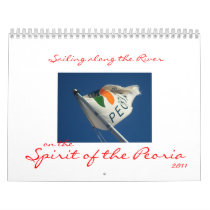 SAILING ALONG THE RIVER. WALL CALENDARS