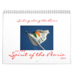 SAILING ALONG THE RIVER. WALL CALENDARS