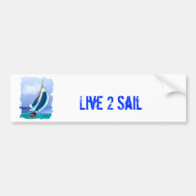 Sailing Away Bumper Sticker