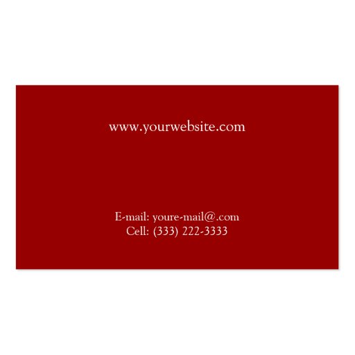 Sailing Away Business Cards (back side)