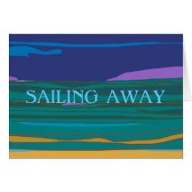 Sailing Away >Holidays Farewell  Card