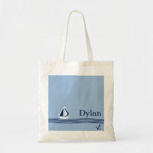 Sailing Away Personalized Kids Bag
