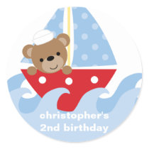 Sailing Bear Stickers