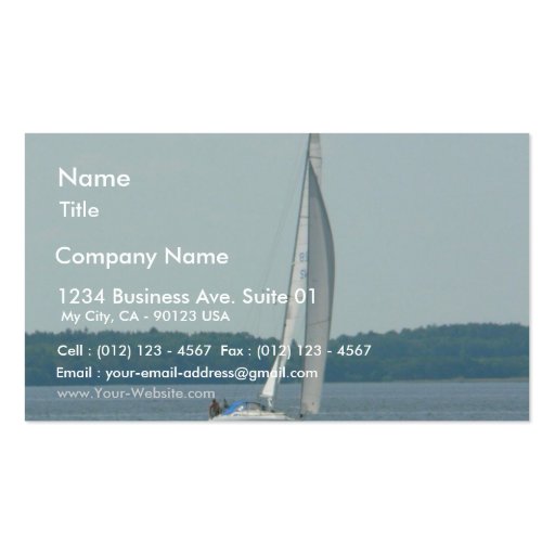 Sailing Boat Business Card Templates