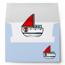 sailing boat envelopes