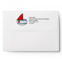 sailing boat envelopes