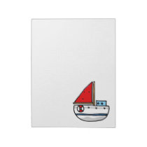 sailing boat memo pads