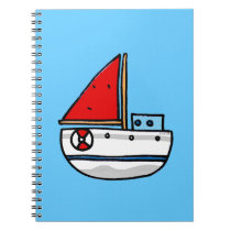 sailing boat note book