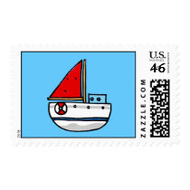 sailing boat postage stamps