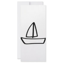 sailing boat rack card