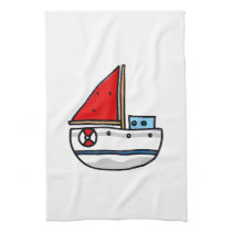 sailing boat towels