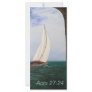 Sailing Bookmark Rack Card Design