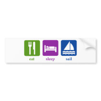 Sailing Bumper Sticker
