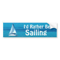 Sailing Bumper Sticker
