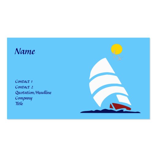Sailing Business Cards