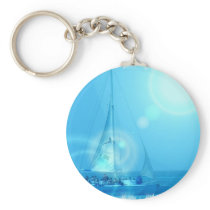 Sailing Catamaran Keychain keychains