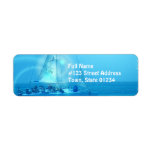 Sailing Catamaran Return Address Label