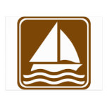 Sailing Highway Sign Post Card