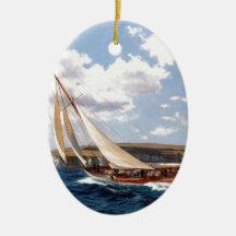 Sailing in a rough sea ornaments