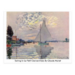 Sailing In Le-Petit-Gennevilliers By Claude Monet Post Cards