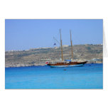 Sailing in the Caribbean Greeting Card