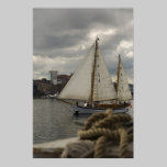 Sailing In The Harbour Print