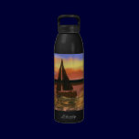 Sailing in the Orange Sun Water Bottle water bottles