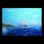 Sailing into Drake's Bay posters