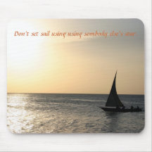 Sailing Into The Sunset - Mousepad