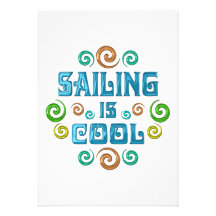 Sailing is Cool Personalized Invitations