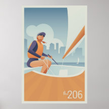Sailing Lake Union, Seattle Print