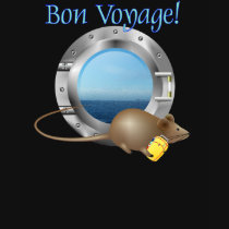 Sailing Mouse on Vacation t-shirts by techatfirstsite_II Sailing Mouse on Vacation t-shirts