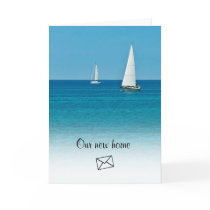 Sailing . . . New Address Card